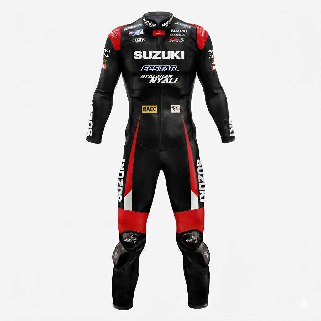 Suzuki Aleix Espargaro 2016 Genuine leather Biker Suit Front